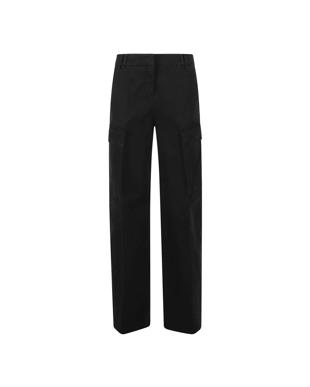 True Royal Black Straight Trousers