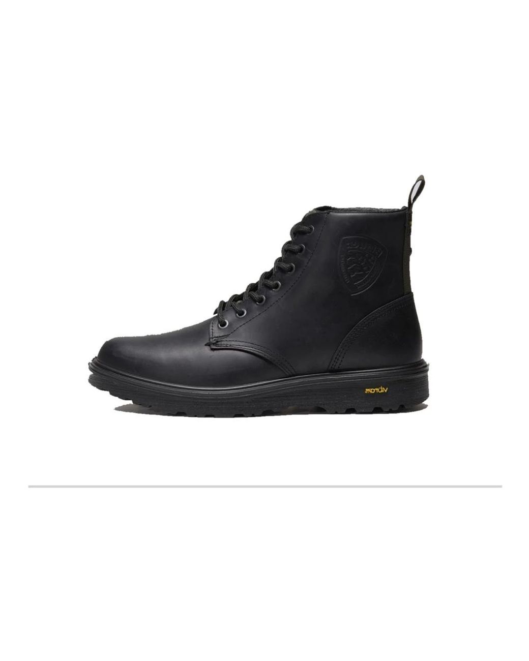 Blauer Keilabsatz stiefeletten in Black für Herren