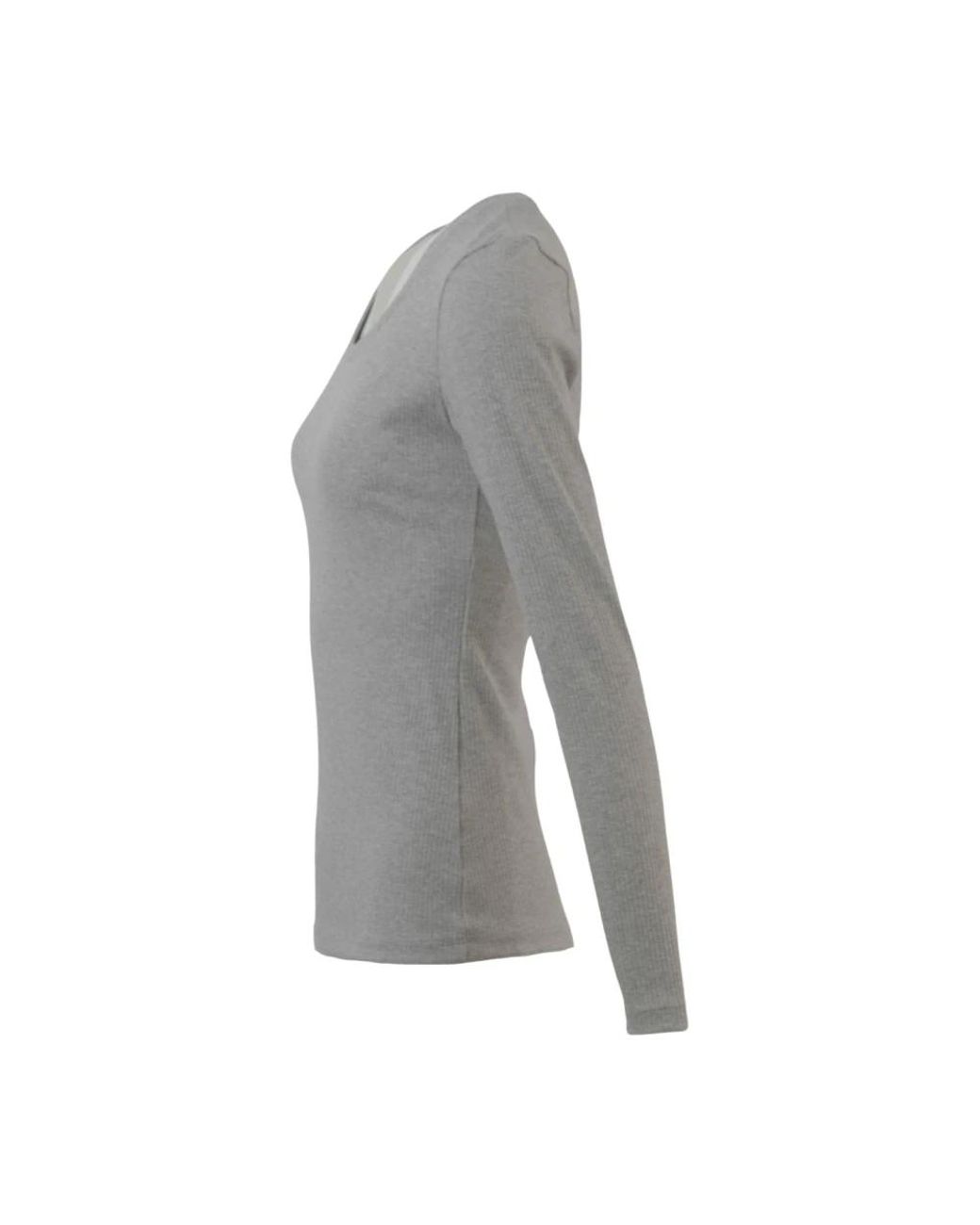 Brand Unique Gray Long Sleeve Tops