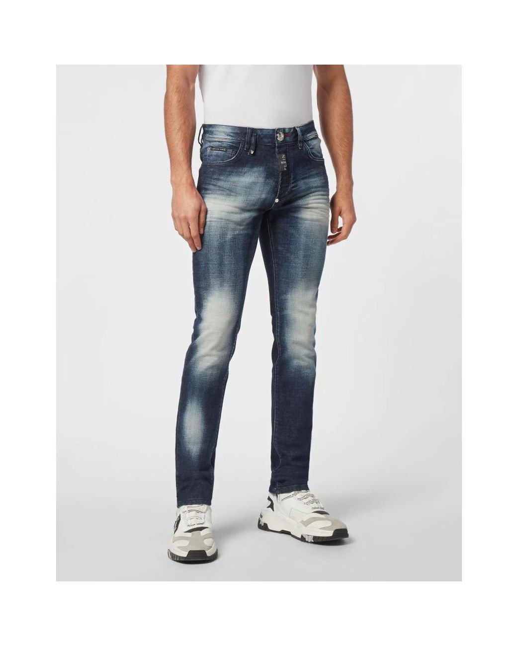 Philipp Plein Blue Slim Fit Jeans for men