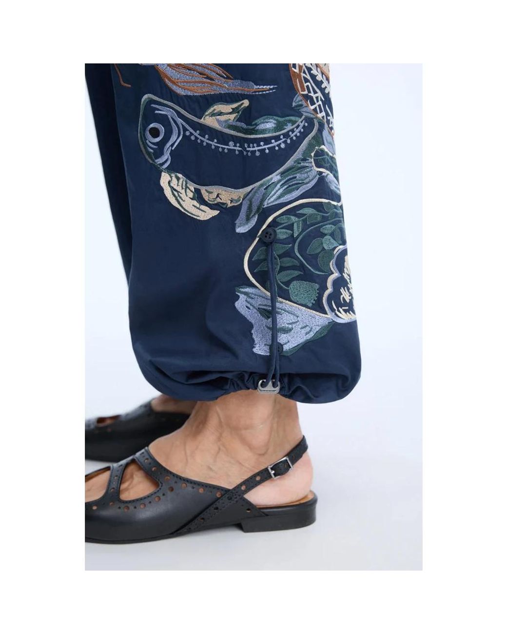 Munthe Blue Tapered Trousers