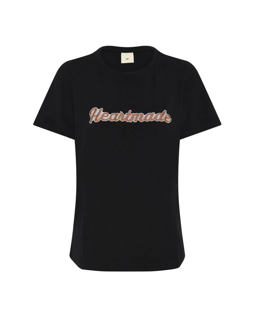 T-Shirts Heartmade de color Black