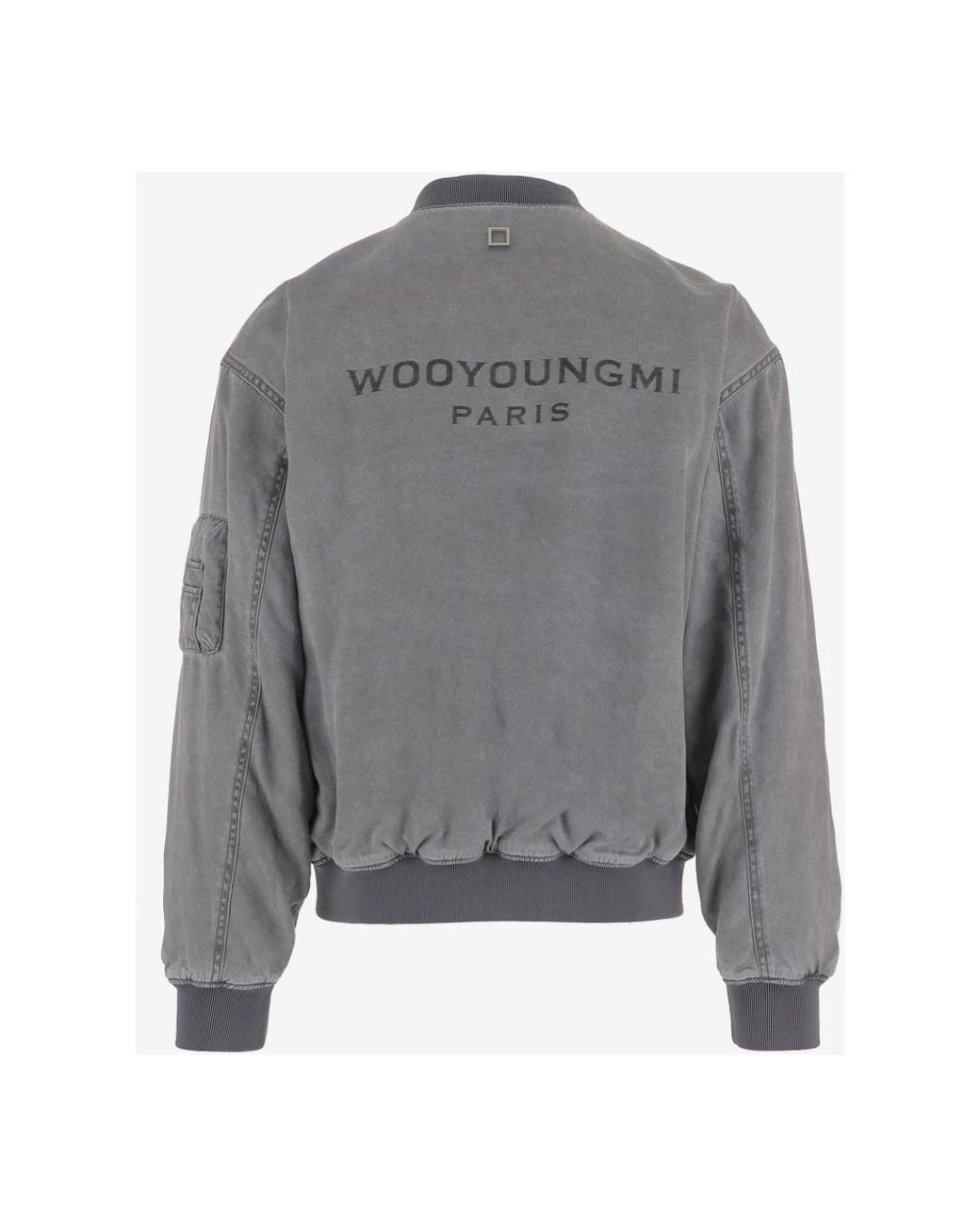 Wooyoungmi Gray Bomber Jackets for men