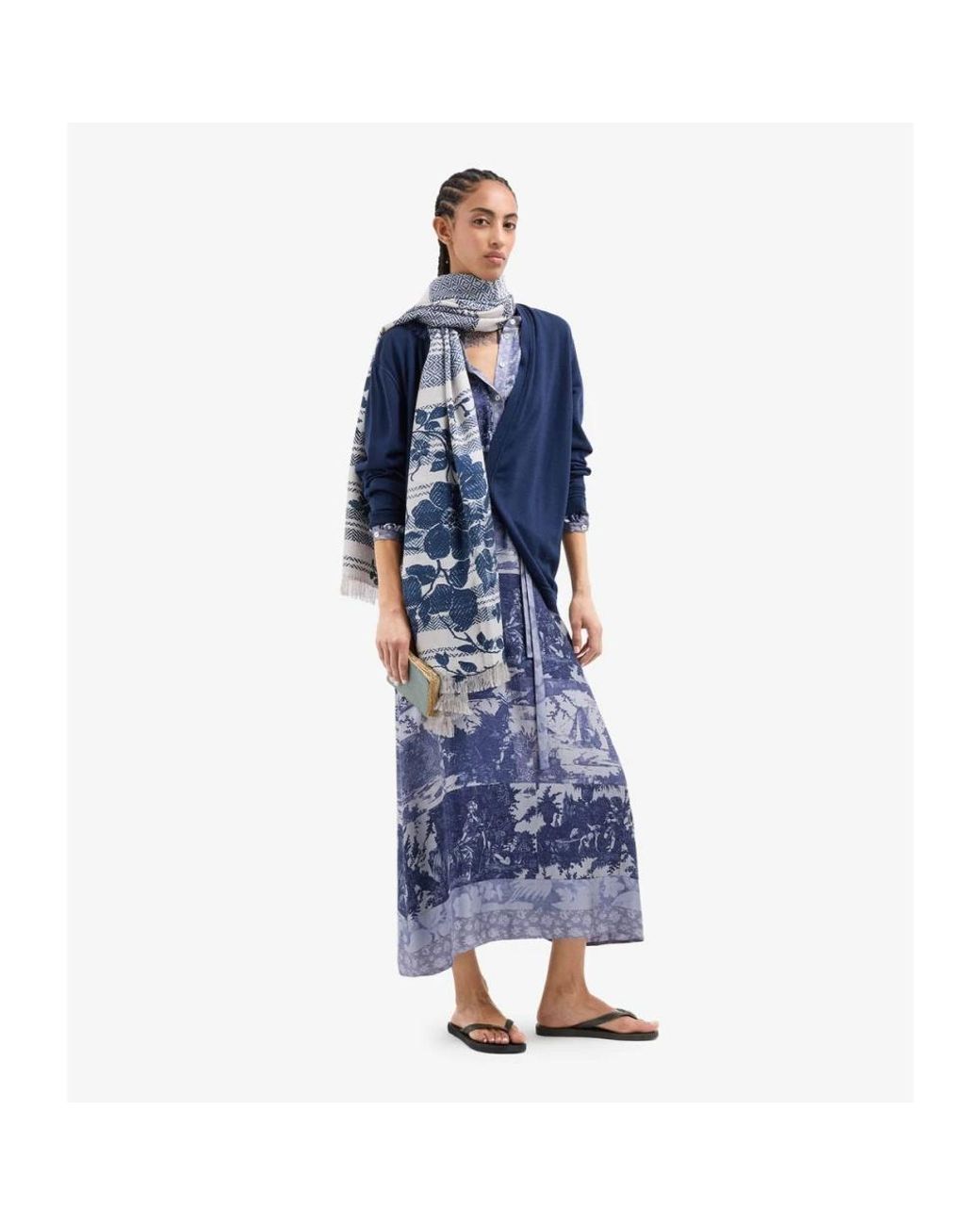 Pierre Louis Mascia Blue Midi Dresses
