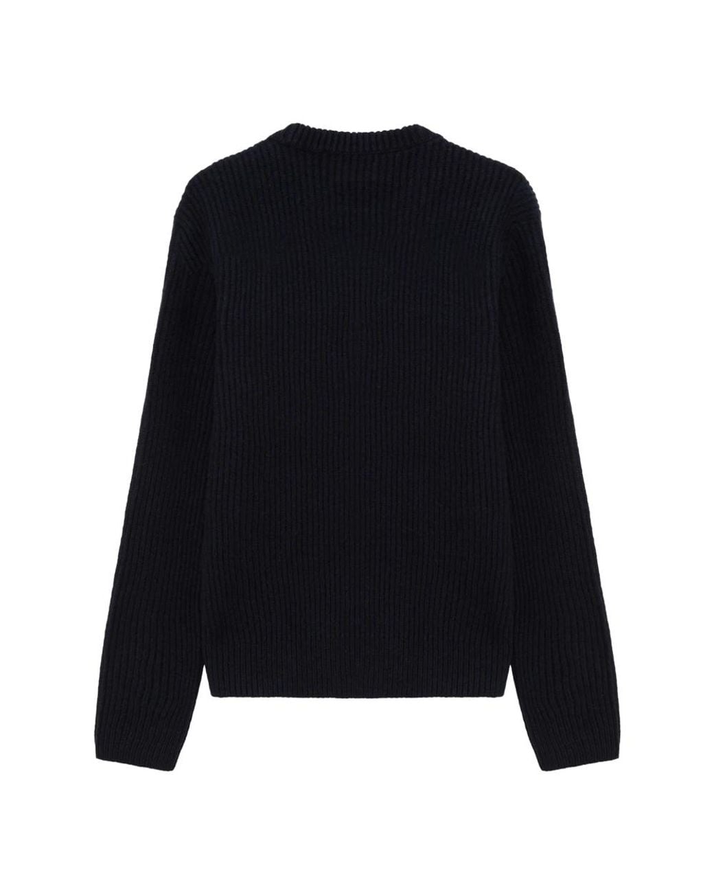 Alpha Studio Black Round-Neck Knitwear for men