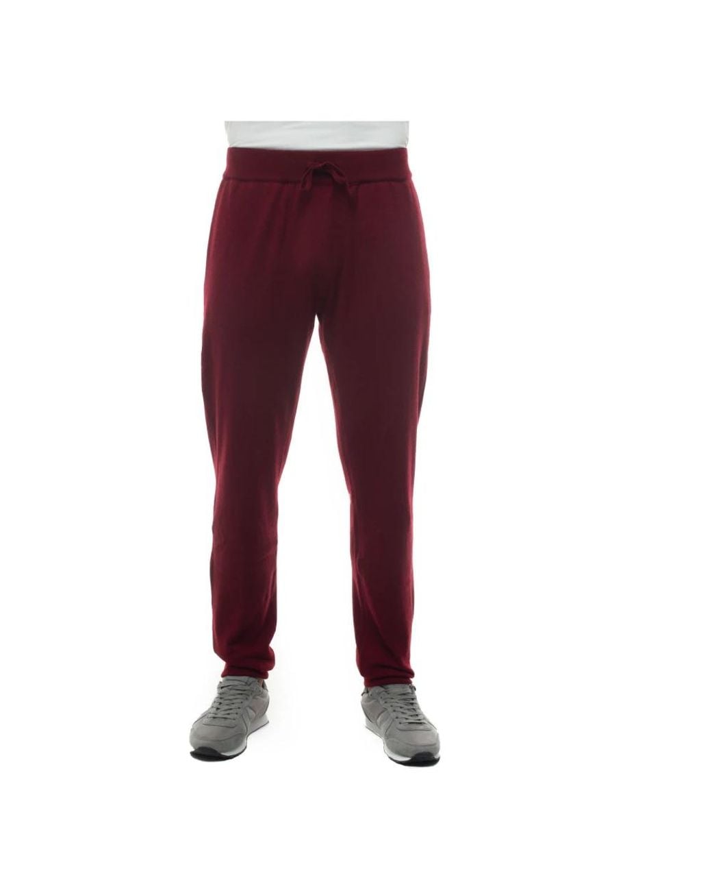 Kiton Red Slim-Fit Trousers for men