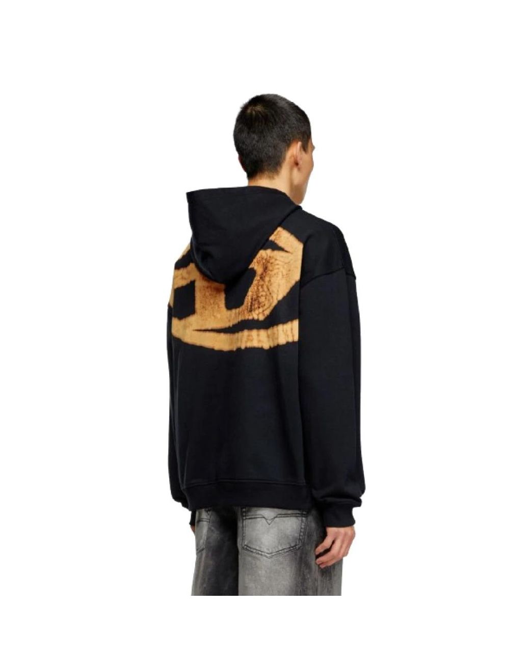 DIESEL Black Hoodies for men
