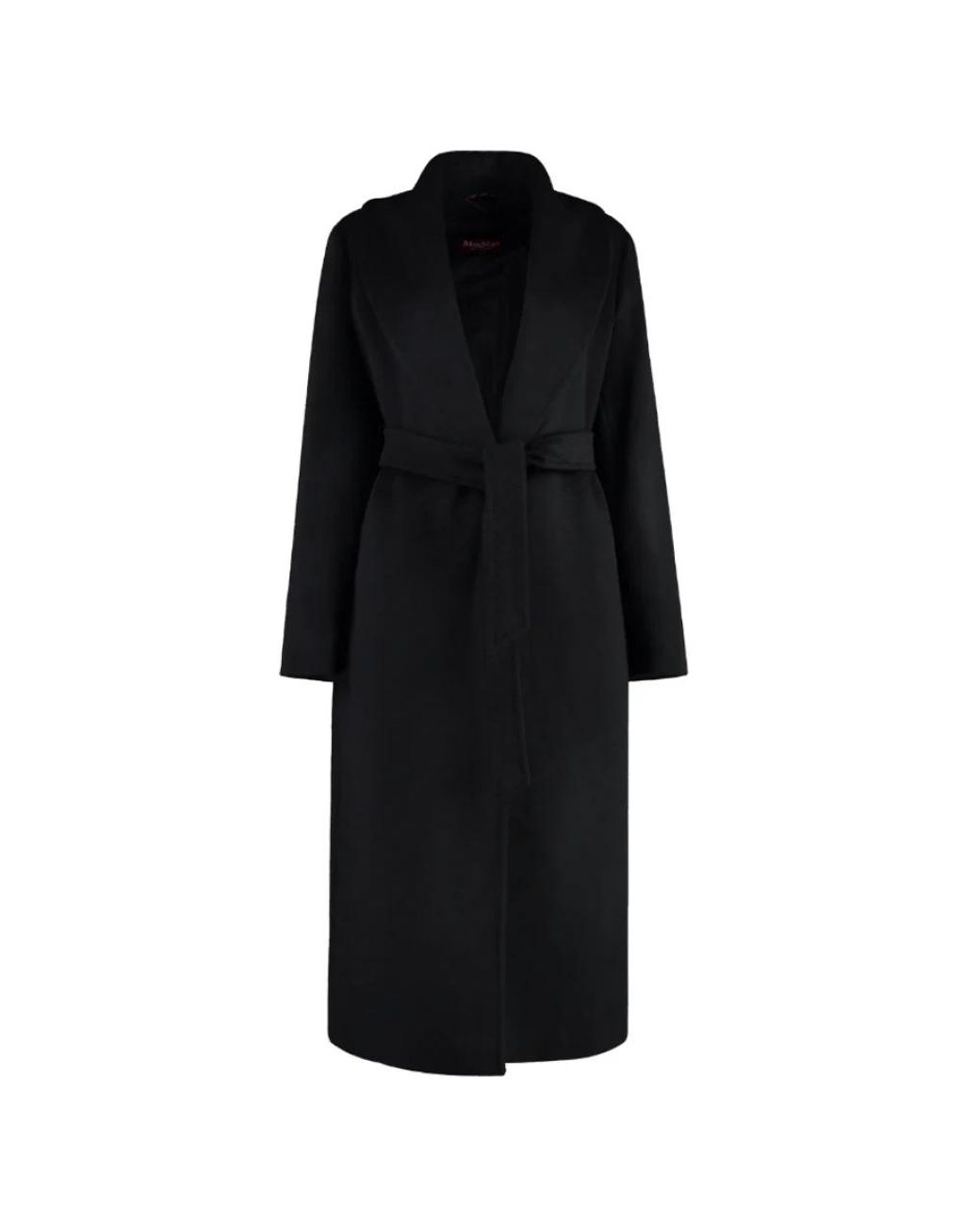 Max Mara Belted Coats in het Black