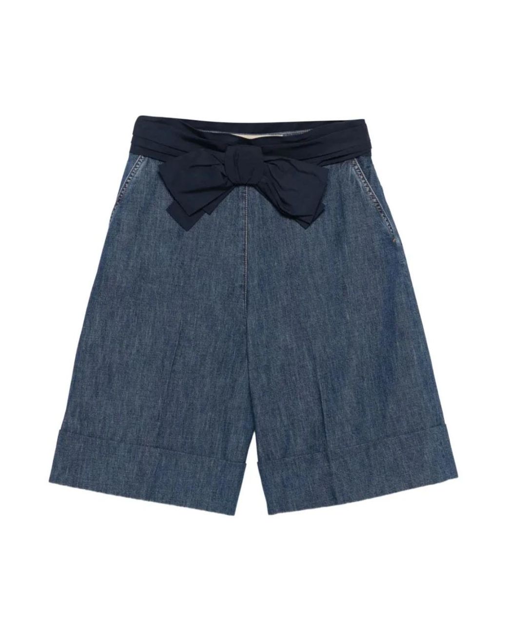 Valentino Garavani Blue Denim Shorts