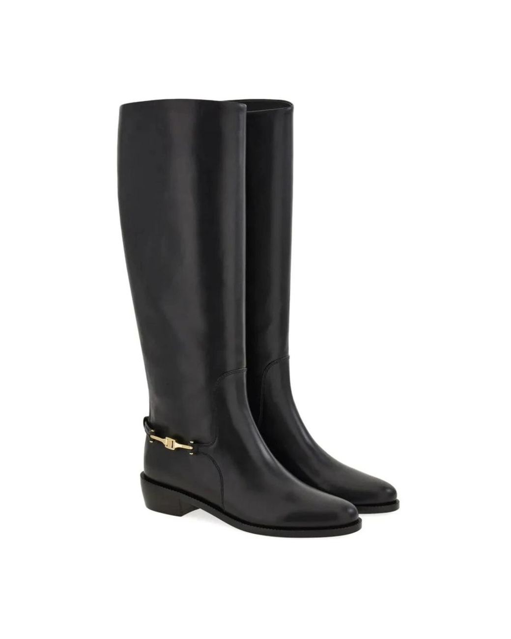 Ferragamo Black High Boots