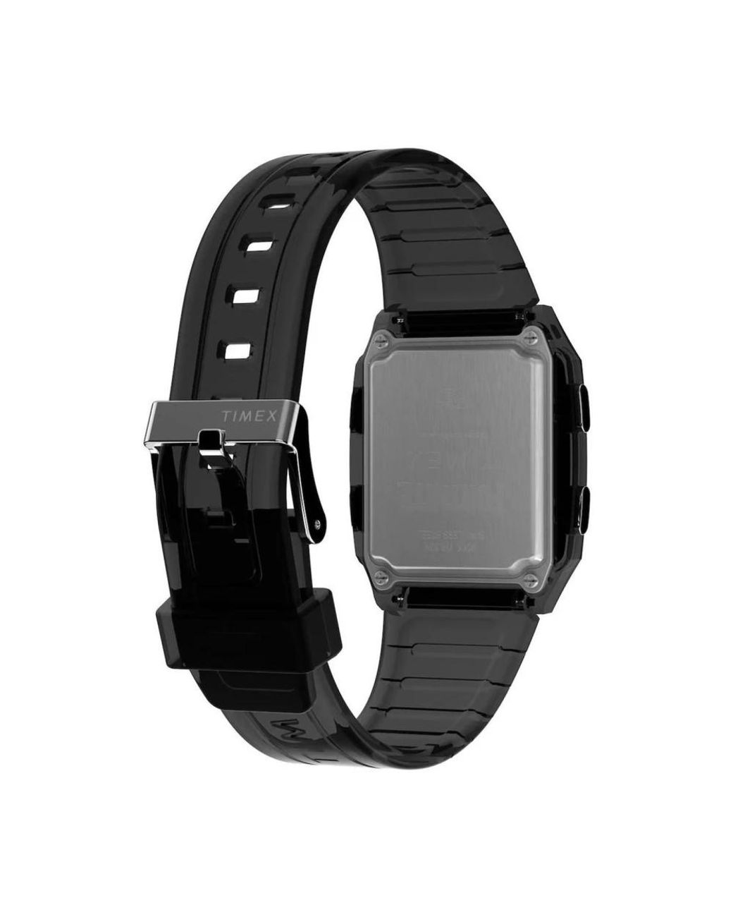 Timex Digitale Uhr Mit Gummiband, Alarm Und Stoppuhr in Black für Herren