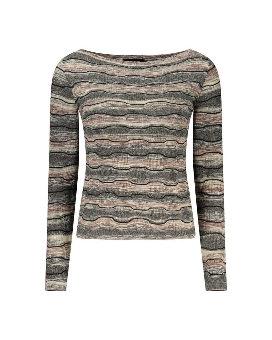 Desigual Gray Long Sleeve T-Shirts