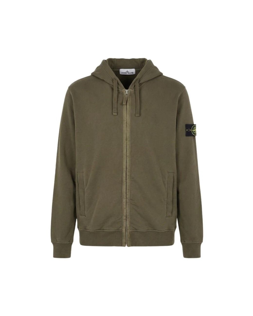 Stone Island Green Zip-Throughs for men