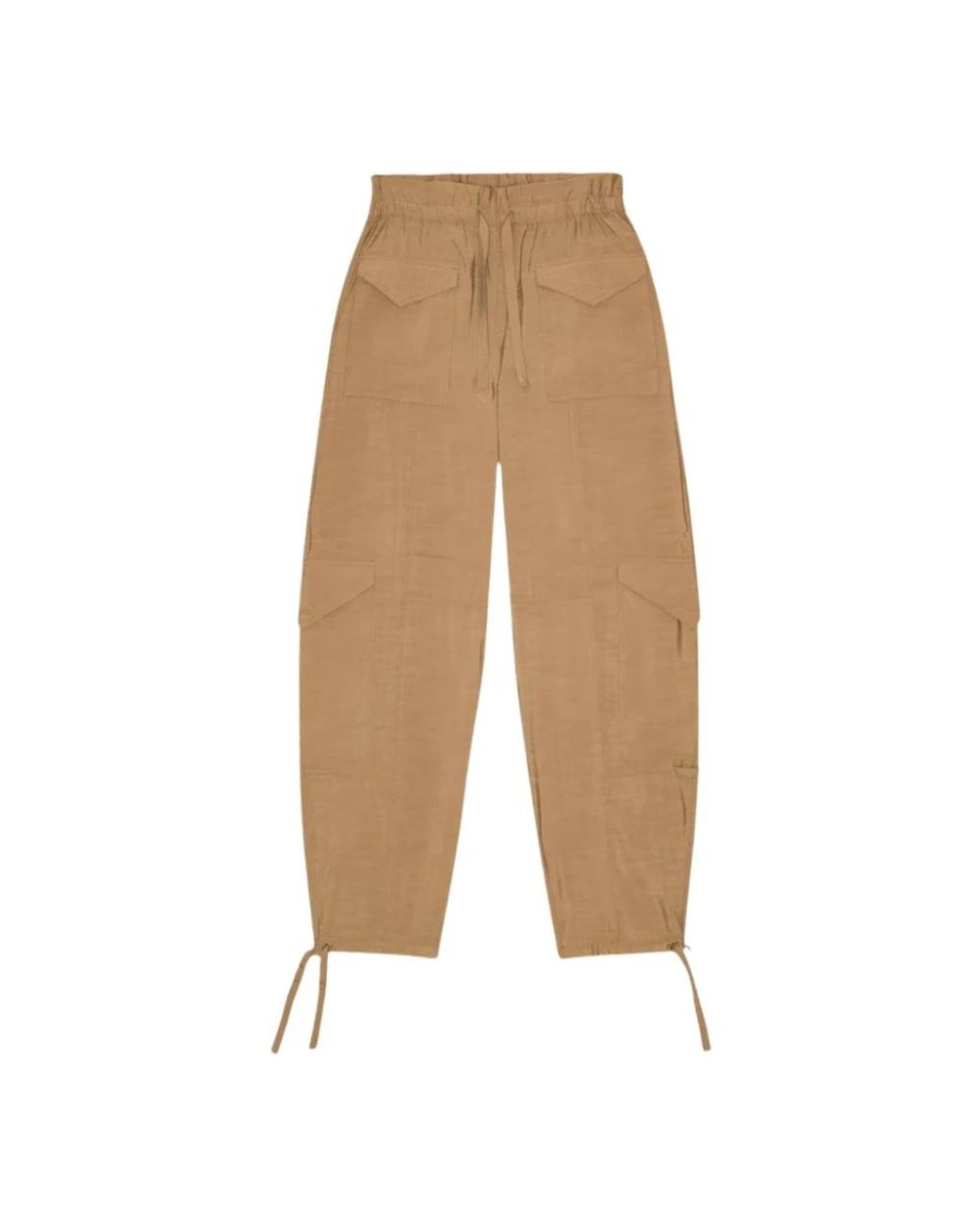 Ganni Natural Straight Trousers