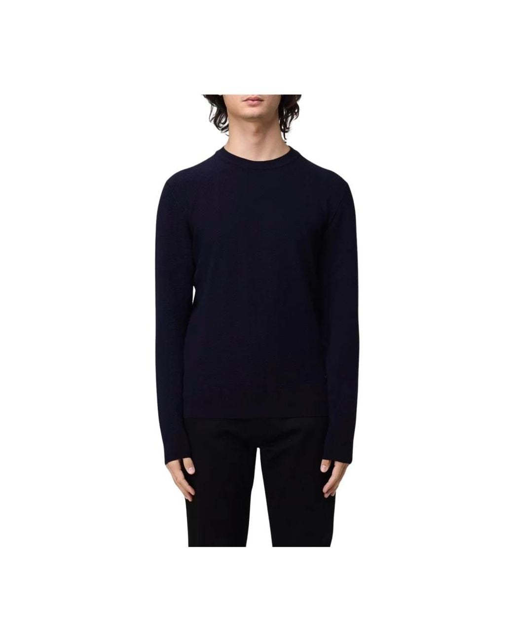 Brooksfield Blue Round-Neck Knitwear for men