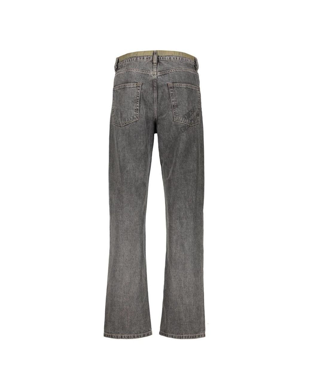 DIESEL Gray Straight Jeans for men