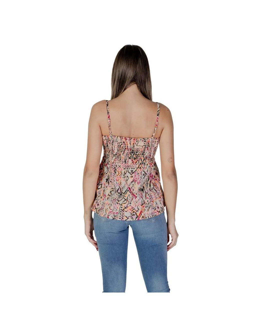 B.Young Blue Sleeveless Tops