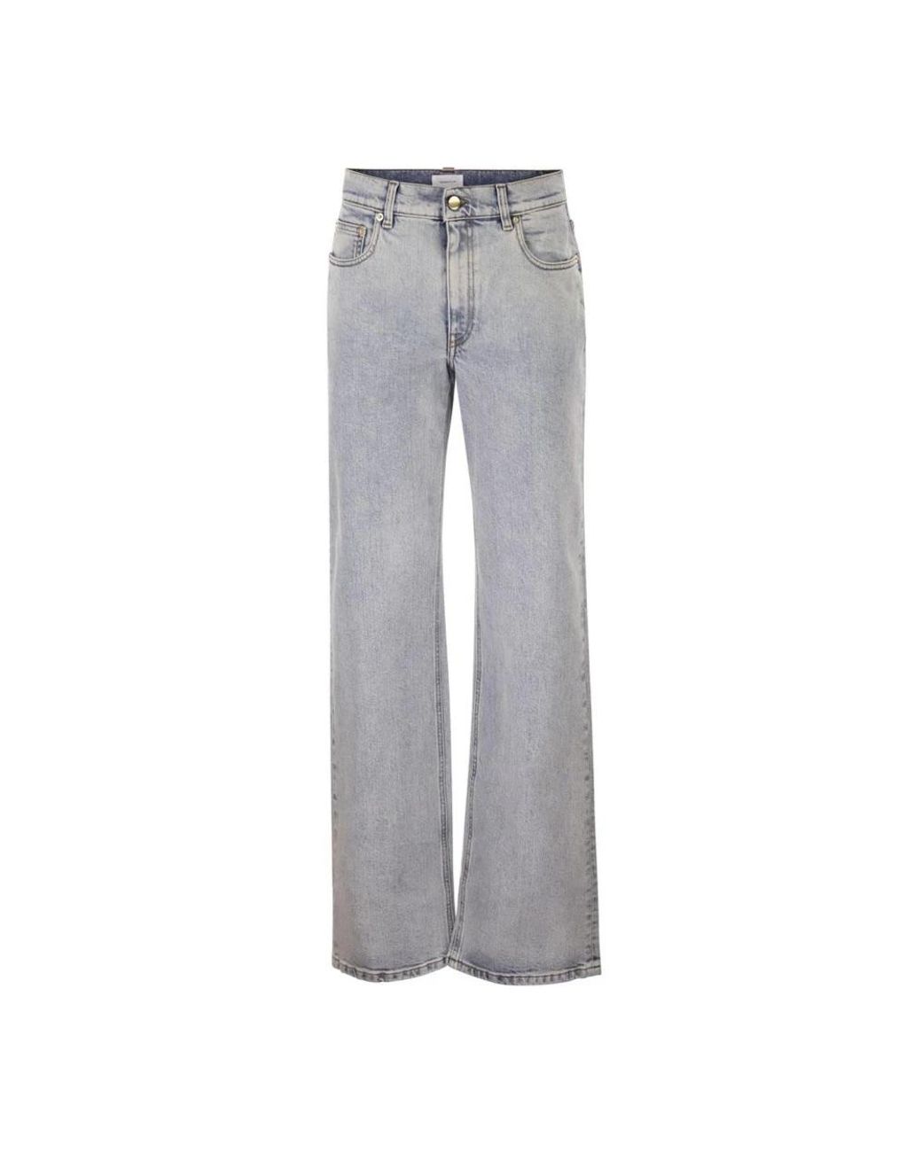 Fabiana Filippi Gray Straight Fit Jeans