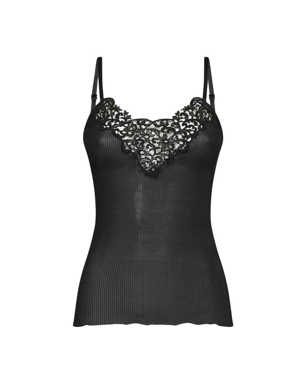 Saint Laurent Black Sleeveless Tops