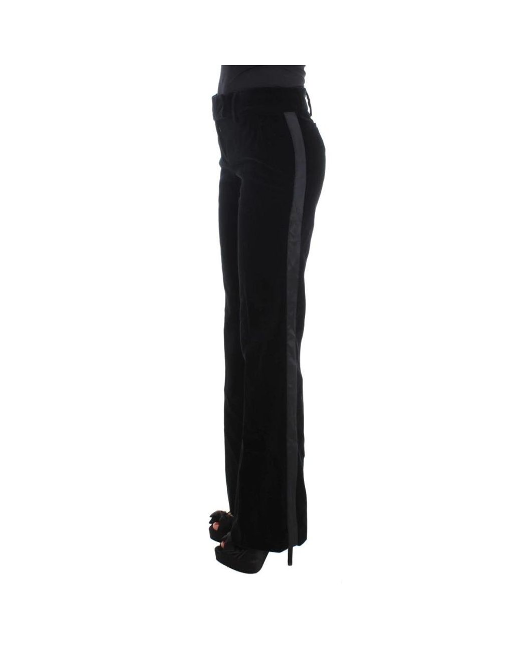 Ermanno Scervino Black Wide Trousers
