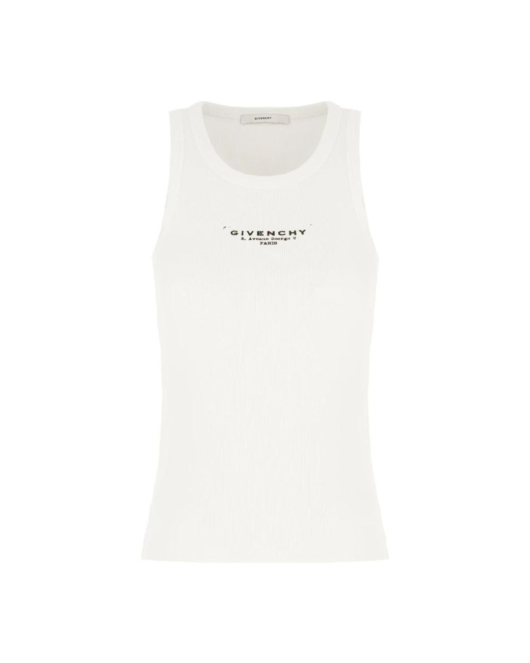 Sleeveless Tops Givenchy de color White