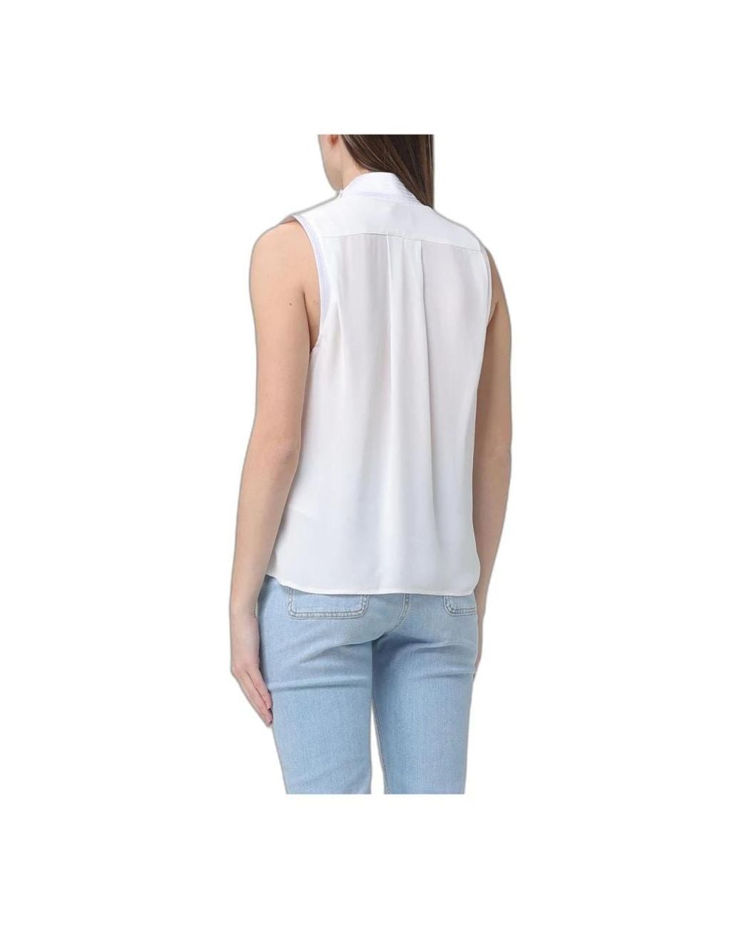 Elisabetta Franchi Blue Sleeveless Tops