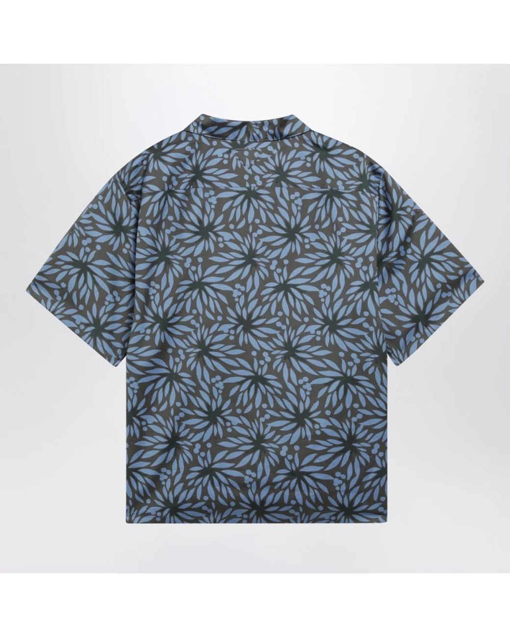 Prada Blue Short Sleeve Shirts for men