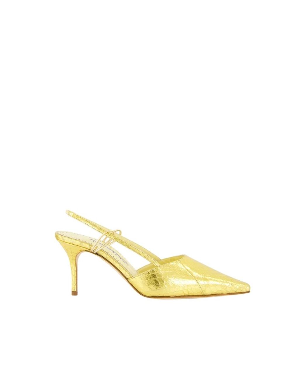 Manolo Blahnik Yellow Pumps