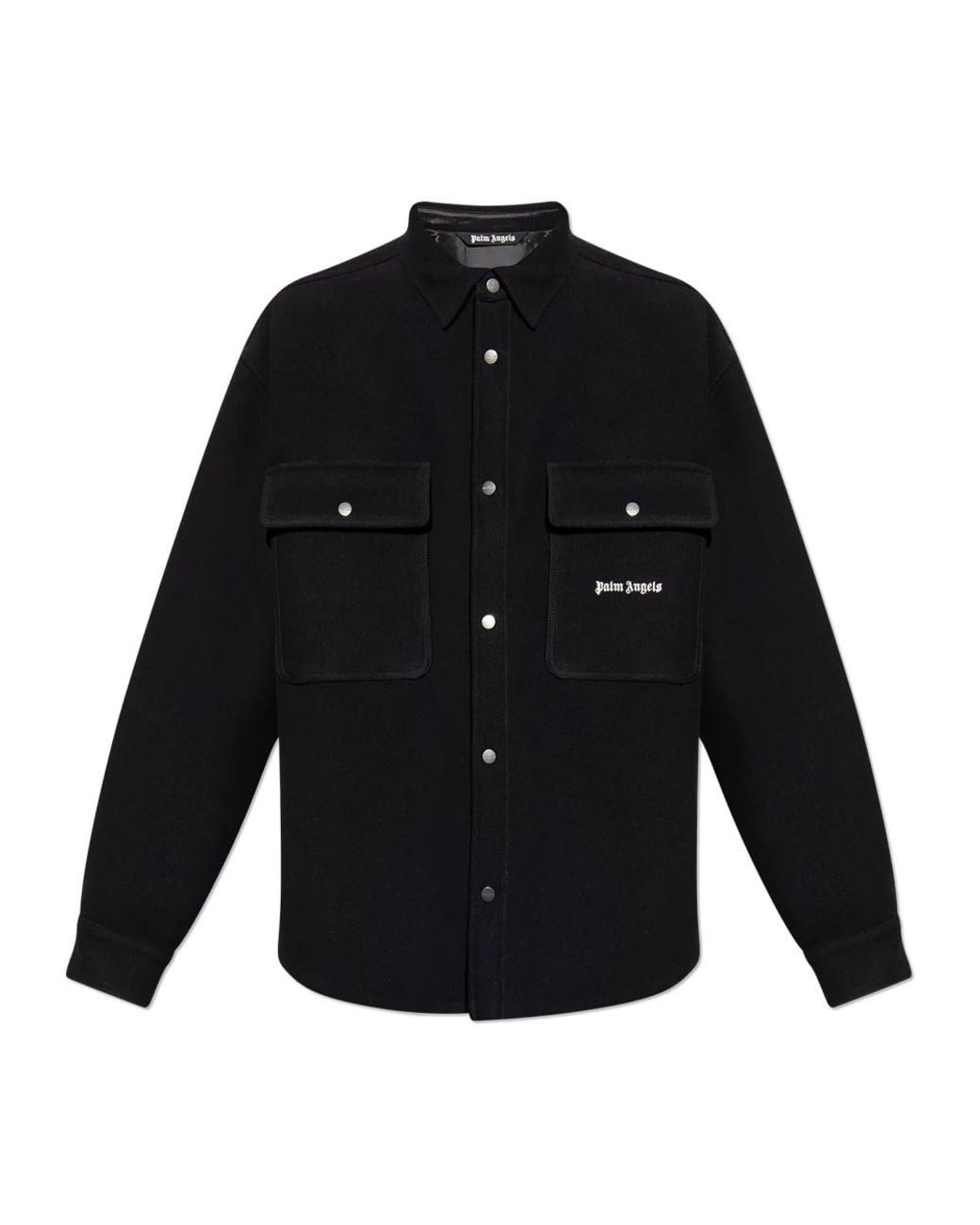 Palm Angels Blue Casual Shirts for men
