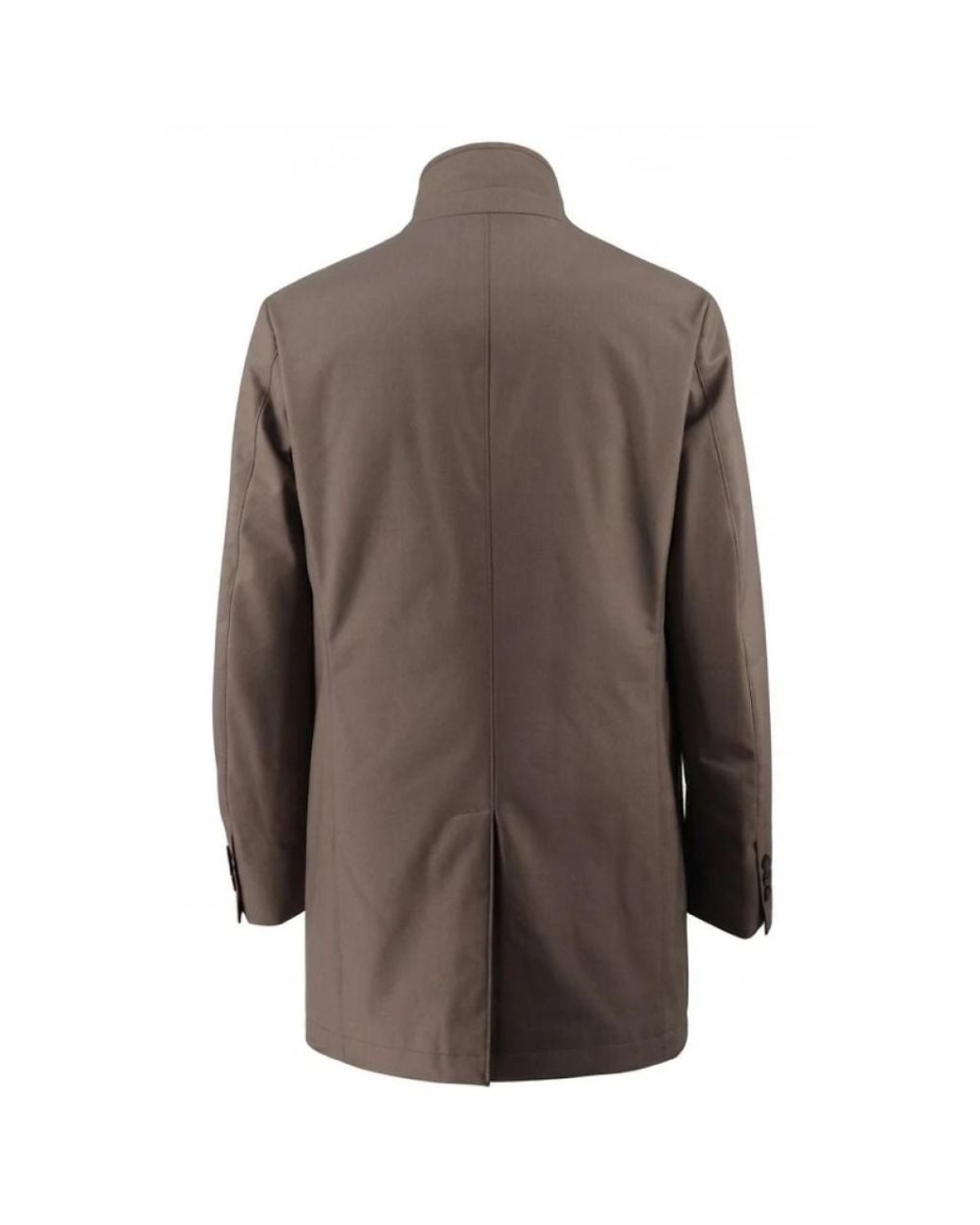 DUNO Brown Single-Breasted Coats for men