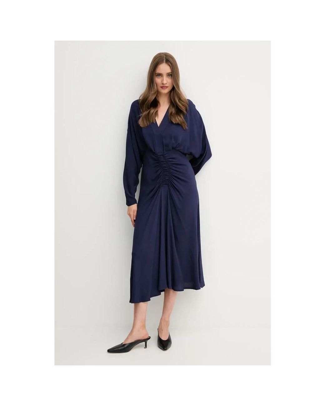 Midi Dresses Sandro Ferrone de color Blue