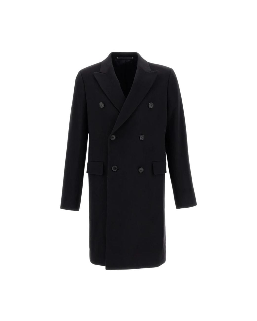 Paul Smith Black Double-Breasted Coats for men