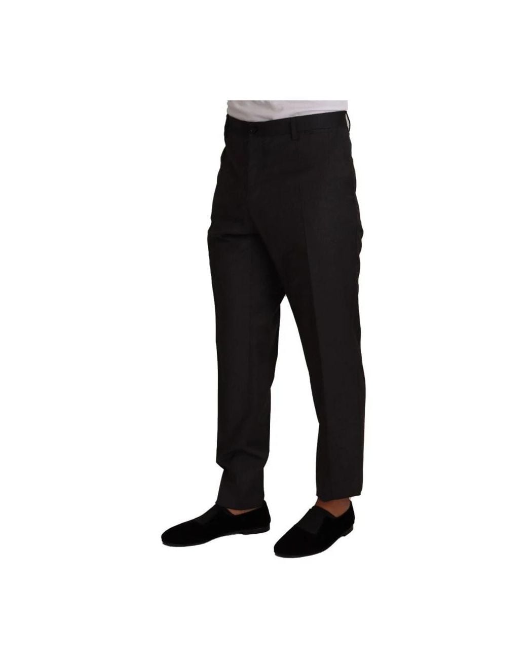 Dolce & Gabbana Black Slim-Fit Trousers for men