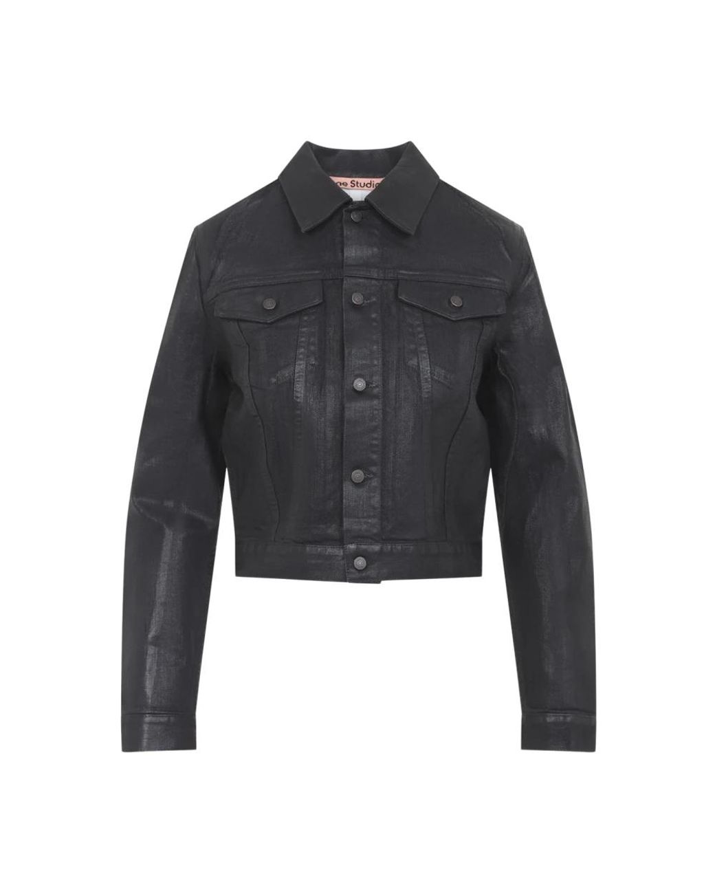 Denim Jackets Acne de color Black