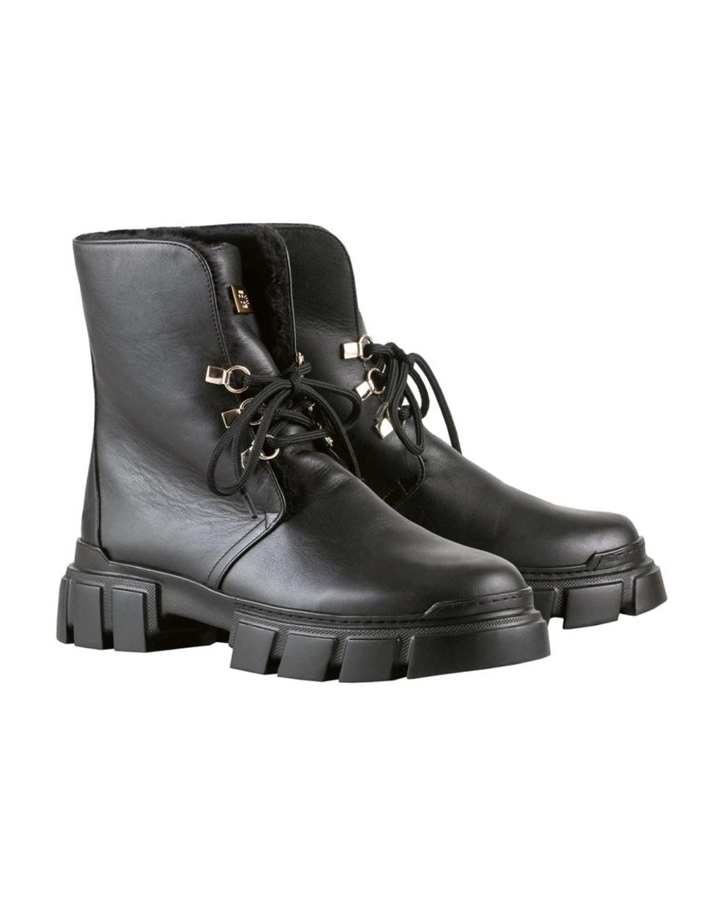 Högl Black Lace-Up Boots