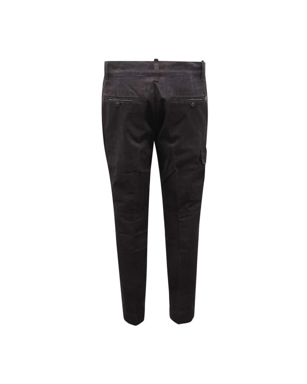 Dondup Black Slim-Fit Trousers for men