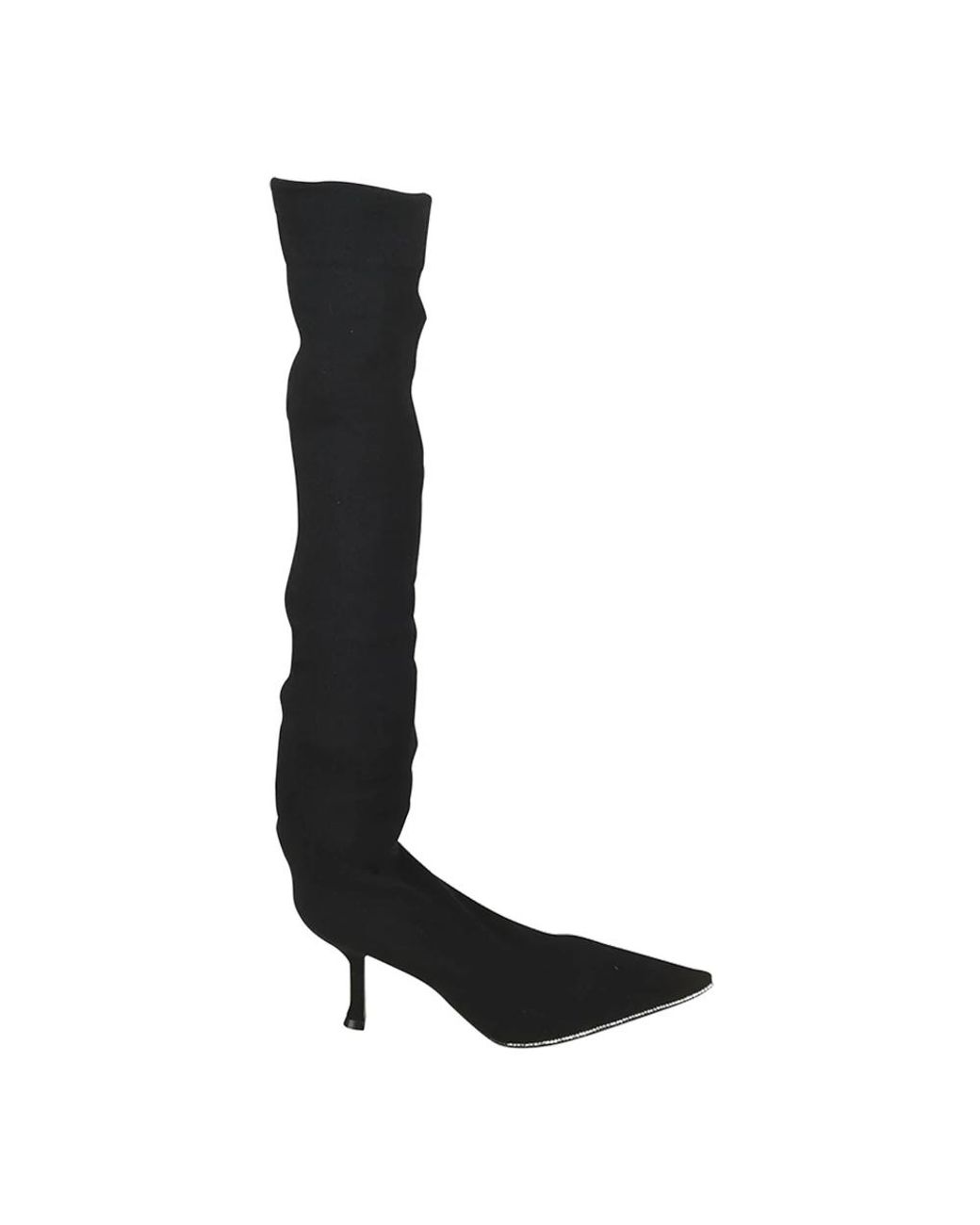 Rene Caovilla Black Over-The-Knee Boots