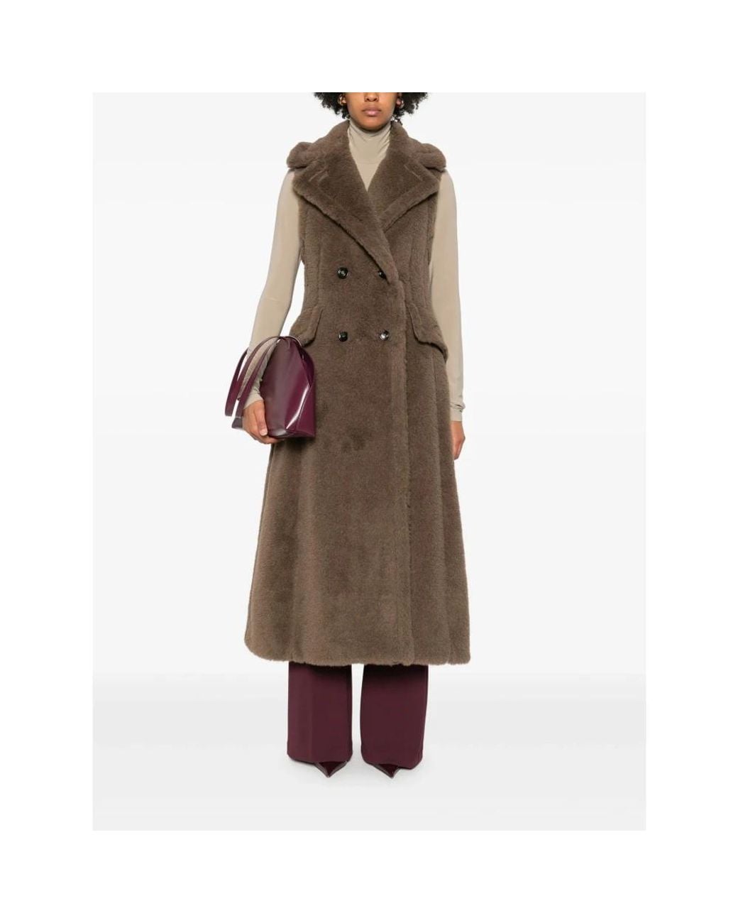 Max Mara Jassen ,Bruin ,Donkere Cacha Stijl Boario 1234 in het Brown