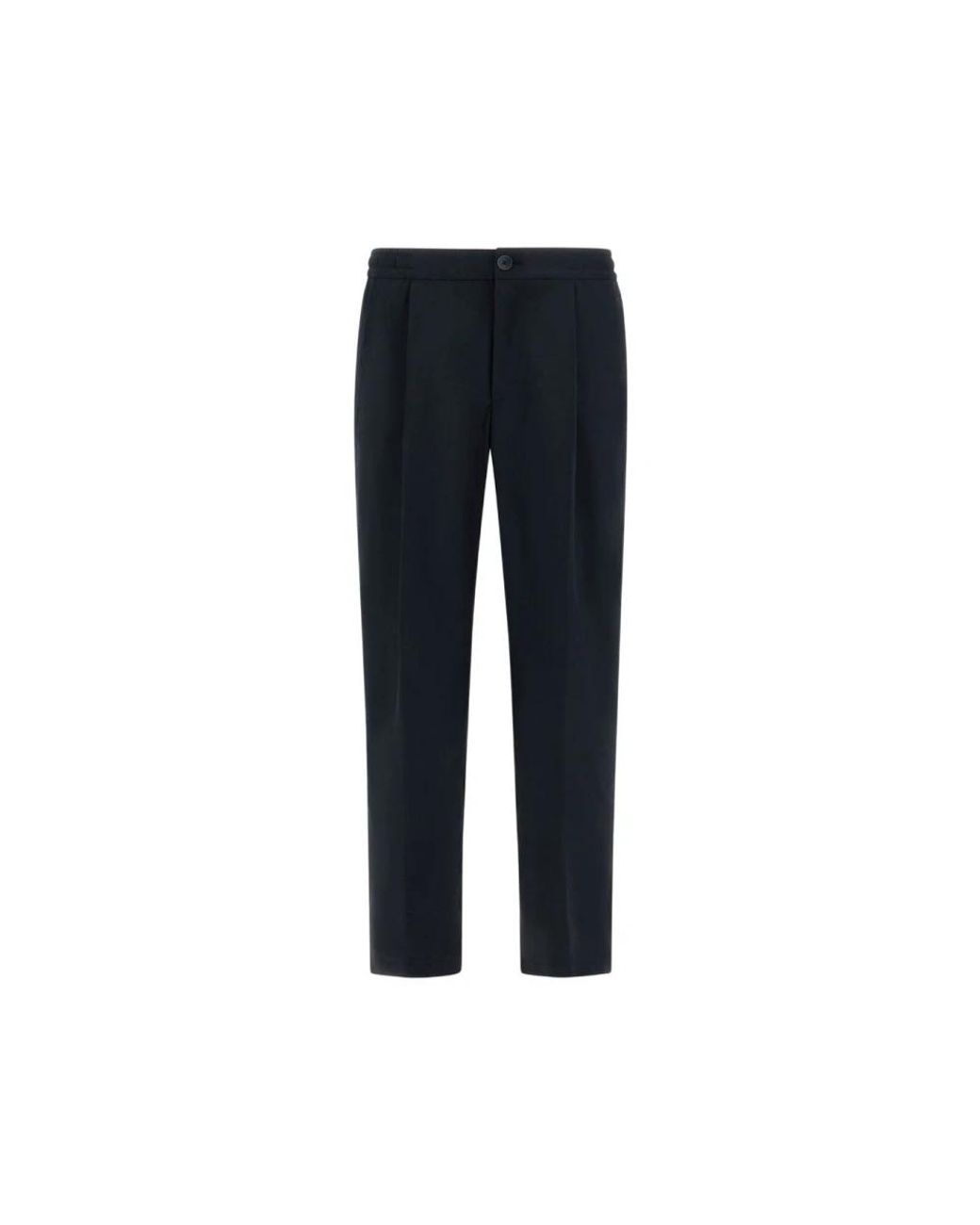 Herno Gekreukte Broek in het Blue voor heren