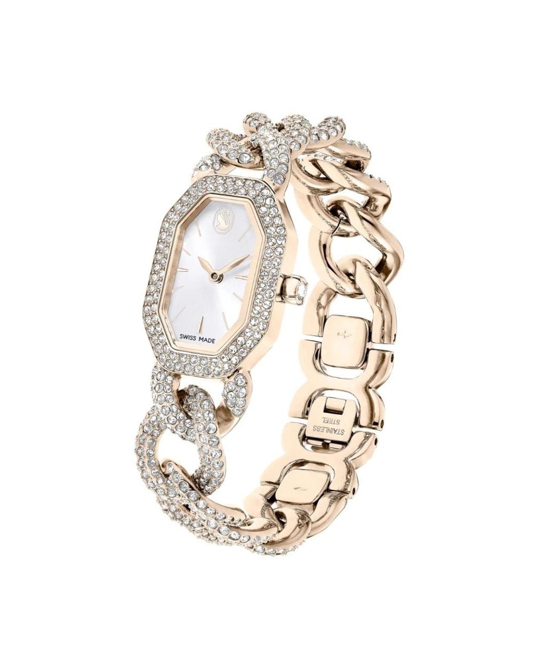 Swarovski Metallic Dextera Chain Watch
