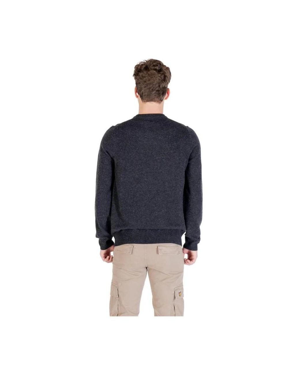 Lyle & Scott Blue Round-Neck Knitwear for men