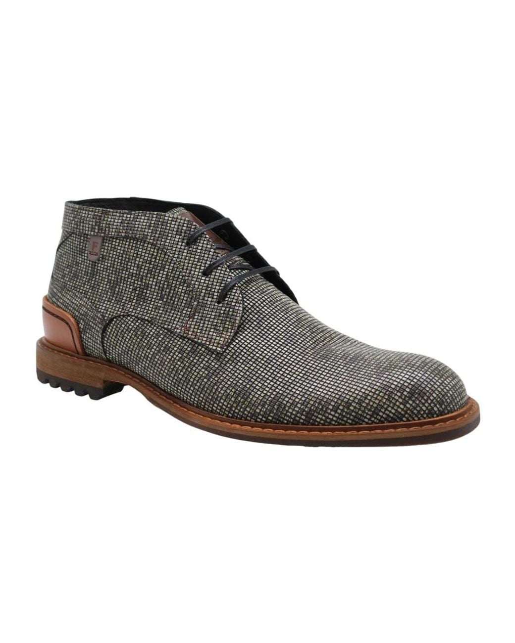 Floris Van Bommel Gray Lace-Up Boots for men