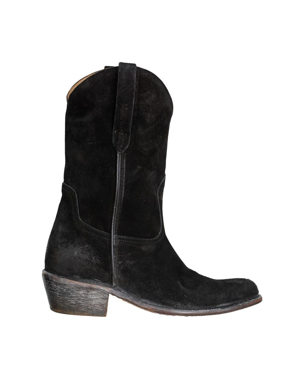 Moma Black Cowboy & Biker Boots