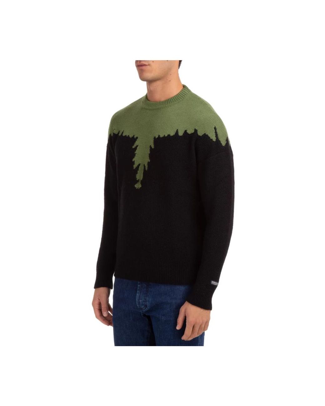 Marcelo Burlon Black Round-Neck Knitwear for men