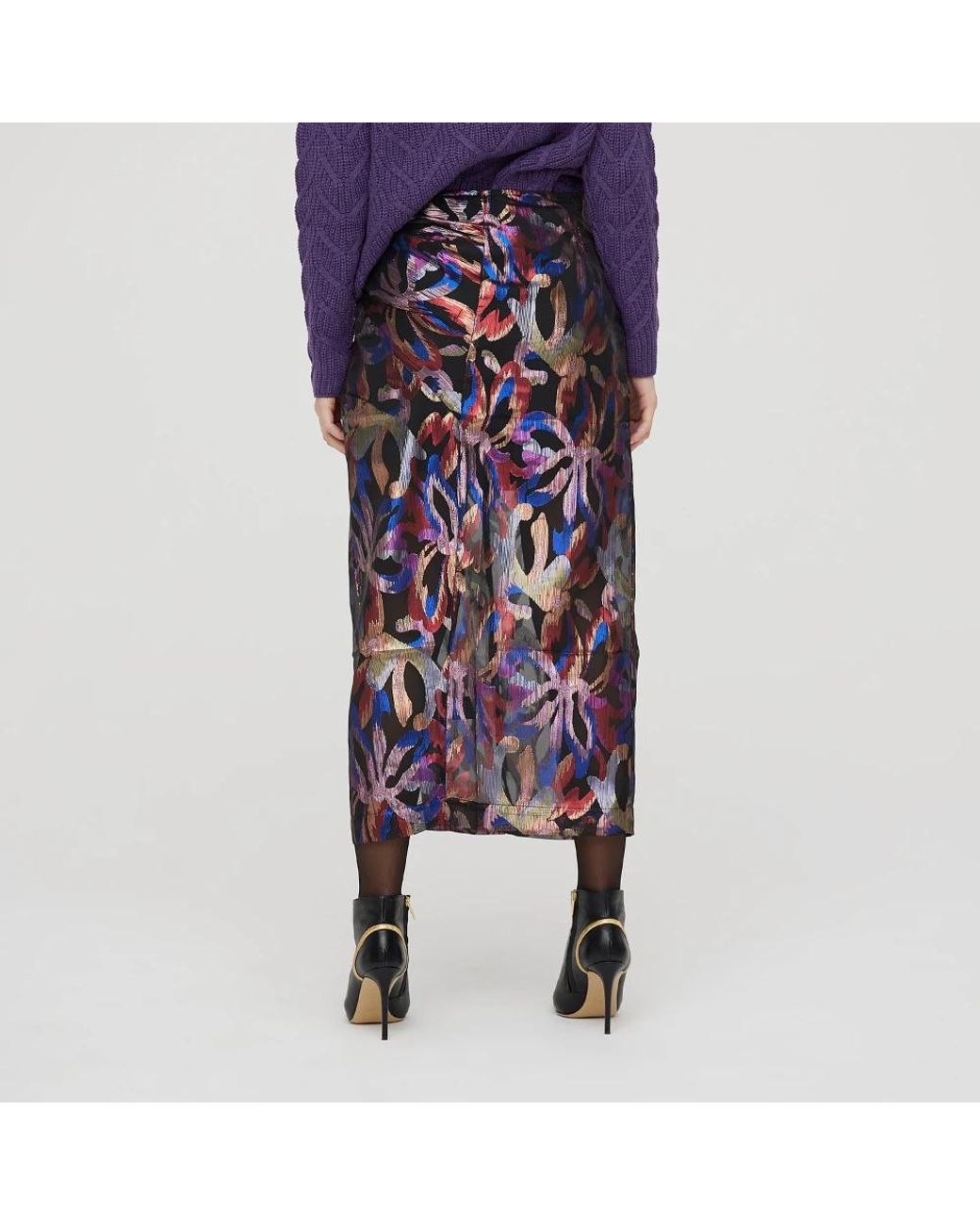 Sabina Musayev Purple Midi Skirts