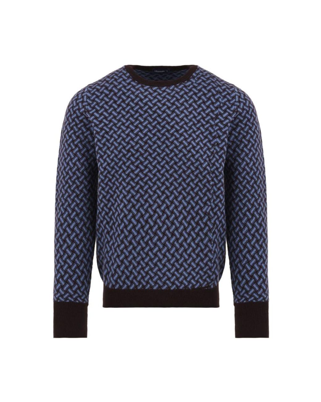Drumohr Blue Cashmere Knitwear for men