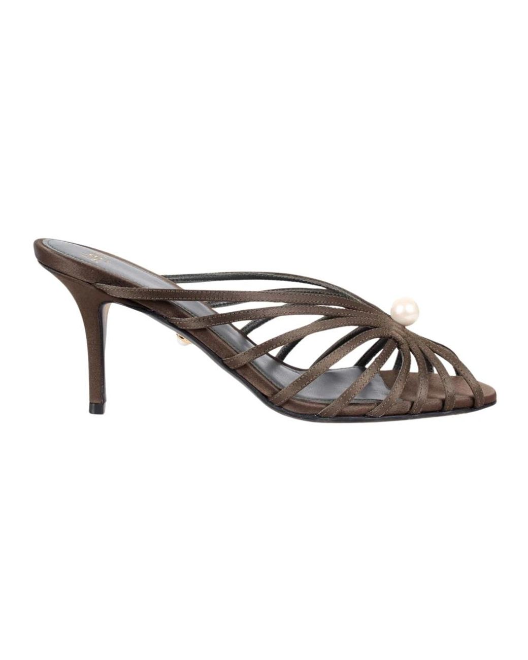 ALEVI Brown Heeled Mules