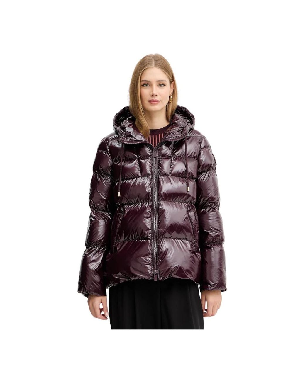 Pinko Eleodoro Quilted Jacket in het Brown