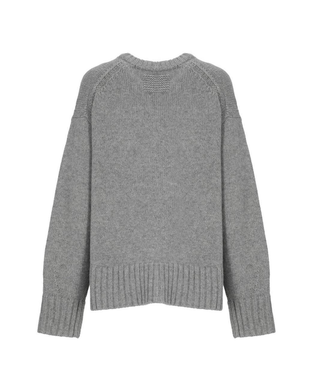 Guest In Residence Gray Round-Neck Knitwear