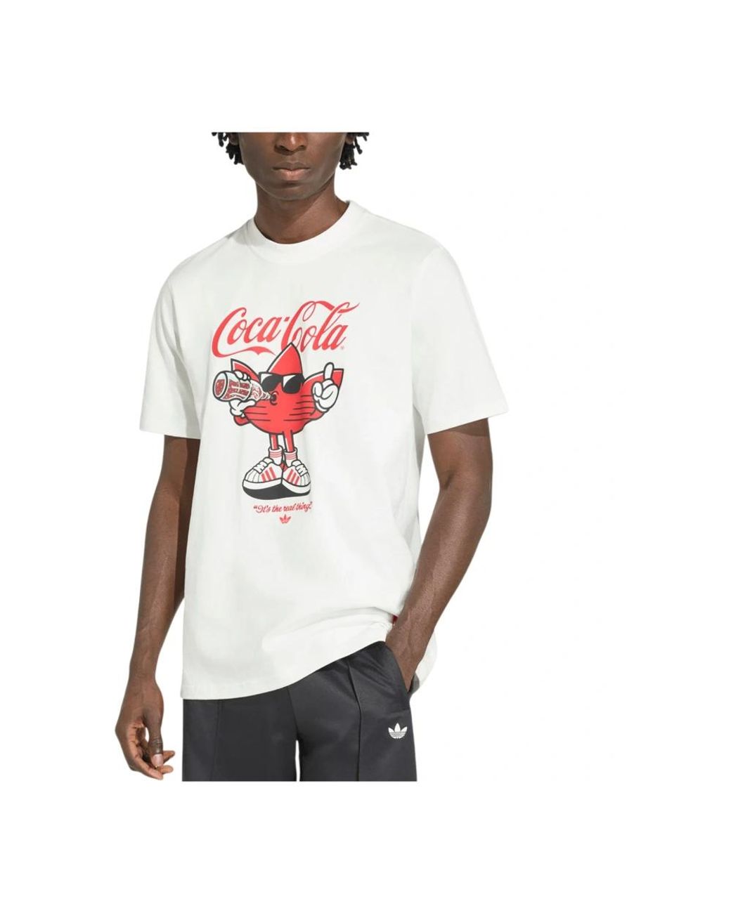 Adidas Classic Sport Graphic Treffie T-Shirt in het White voor heren